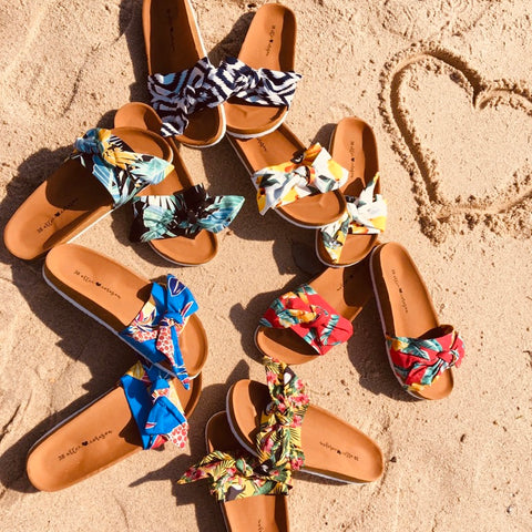 CANVAS SLIP-ON SANDALS