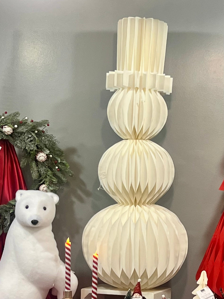 48" INCH PAPER SNOWMAN