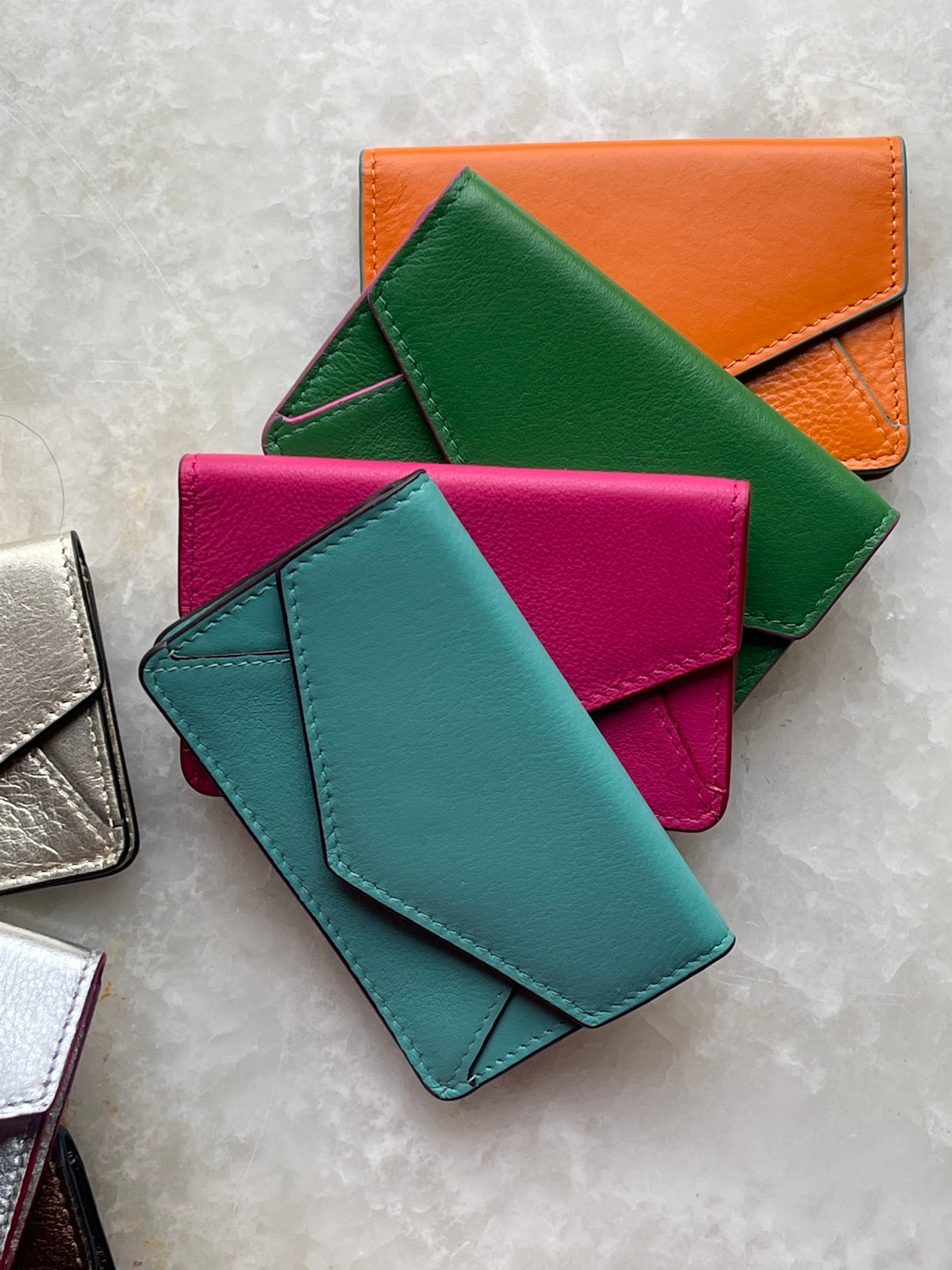 LEATHER CARD ENVELOPE CASE– Arte Corazon